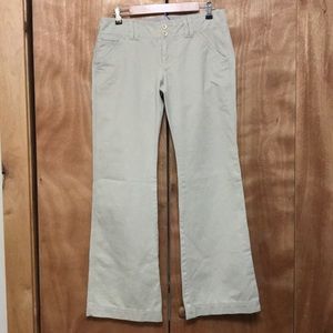 Abercrombie khaki flare leg pants
